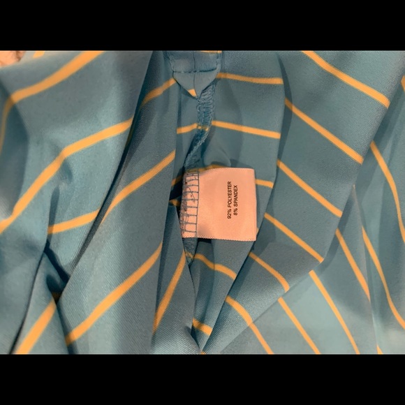 Peter Millar Striped Polo Shirt size L polyester spandex - Picture 3 of 6